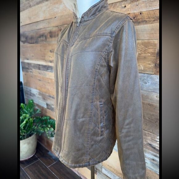 Outback Trading Company Canvas/Quilted Jacket with Floral Back Embroidery - Picture 10 of 15